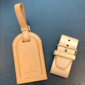Authentic Louis Vuitton Luggage Tag Set